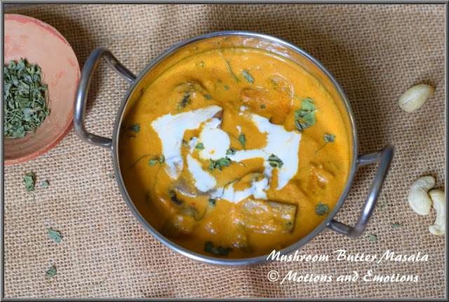 Mushroom Butter Masala