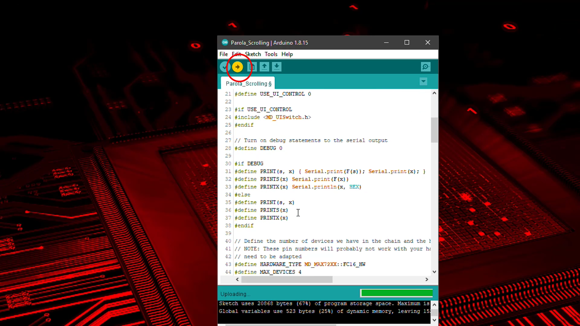 CNC STORE BANDUNG: TUTORIAL DASAR MEMBUAT RUNNING TEXT LED DOT MATRIX ...