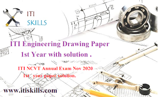 ITI Engineering Drawing Paper 1st Year