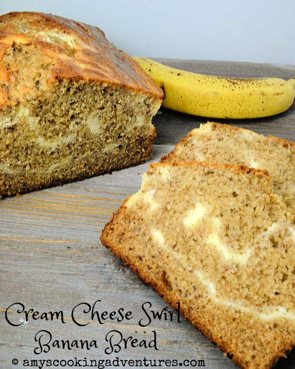 Cream Cheese Swirl Banana Bread