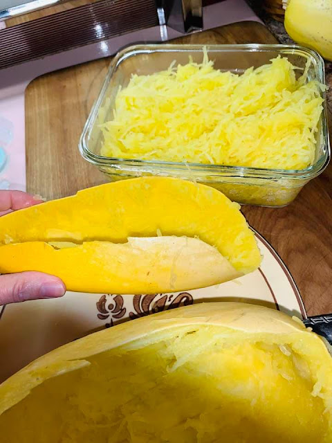 Microwave 14 Minute Spaghetti Squash, No More Dangerous Cutting