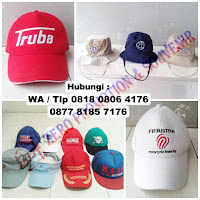 topi promosi, topi katun, topi raphel, topi kanvas, topi standard, topi perusahaan, topi setengah jala, topi golf, topi custom 