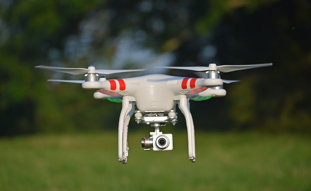 Working principle of a drone or quadcopter