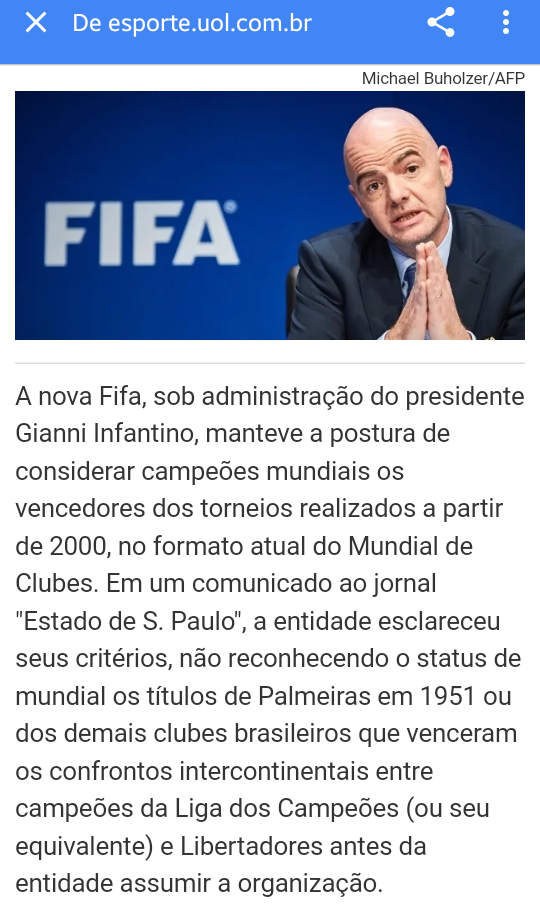 BLOG DA VERDADE - NOTÍCIAS DO FUTEBOL POR CARLOS FRAGA: FIFA DIZ