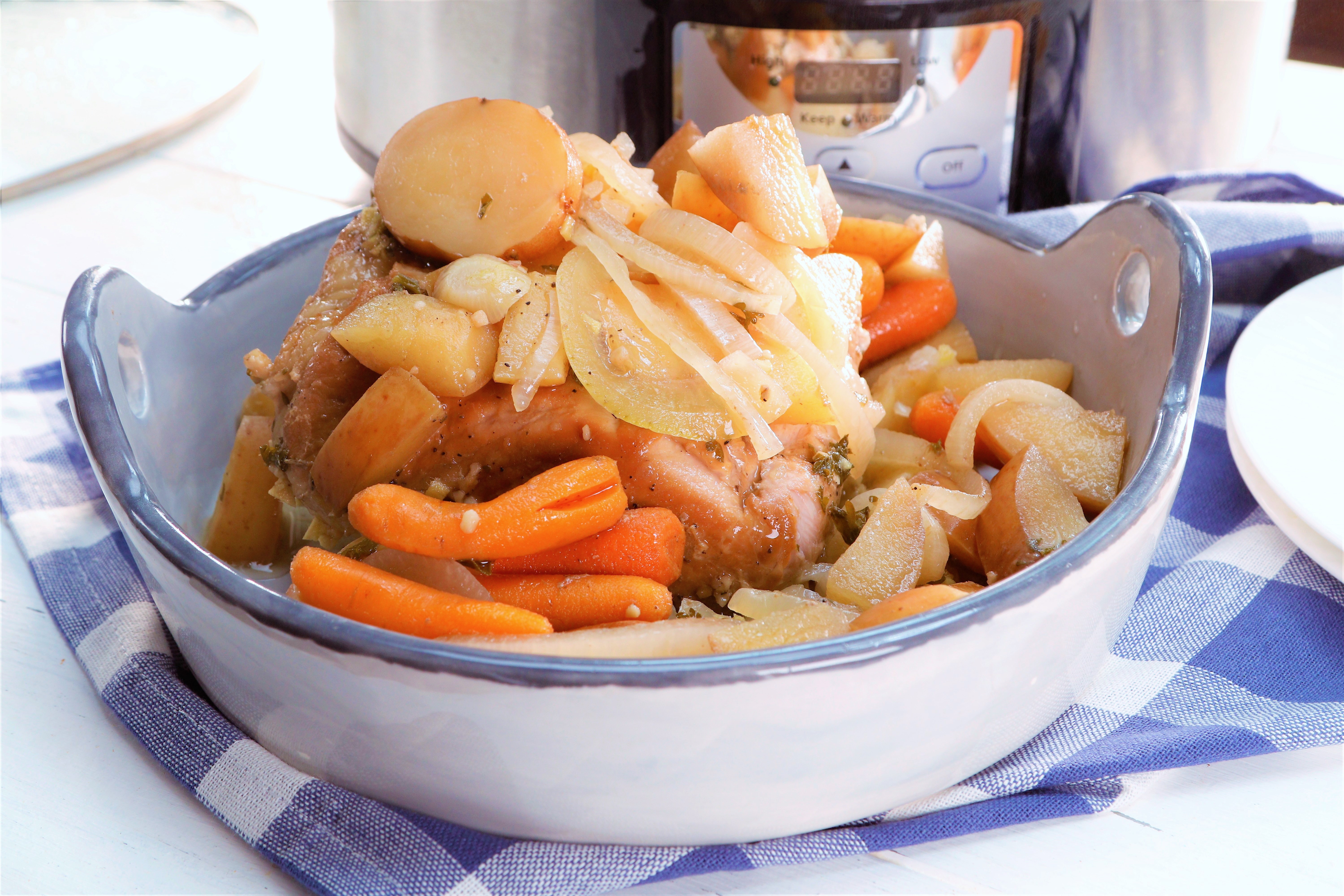 Slow Cooker Apple Cider Glazed Pork Roast What's Cookin, Chicago