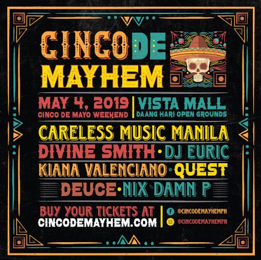 Cinco de Mayhem Music Festival 2019 poster.