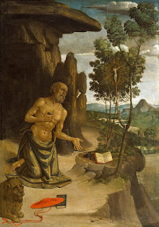 Prayer to St. Jerome (for insight) Image: Saint Jerome in the Desert - by Bernardino Pinturicchio (c. 1475–80) Public Domain