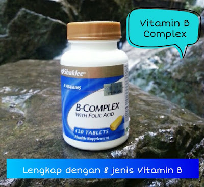 Vitamin B Complex Shaklee lengkap dengan 8 jenis Vitamin B yang diperlukan dalam badan