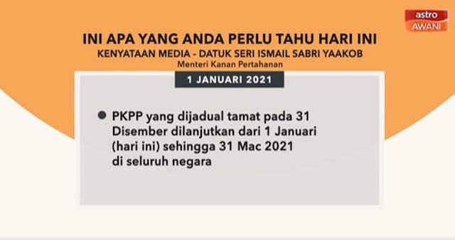 PKPP DI SELURUH NEGARA SEHINGGA 31 MAC 2021