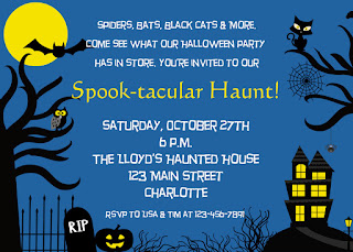 halloween invitation card template festival