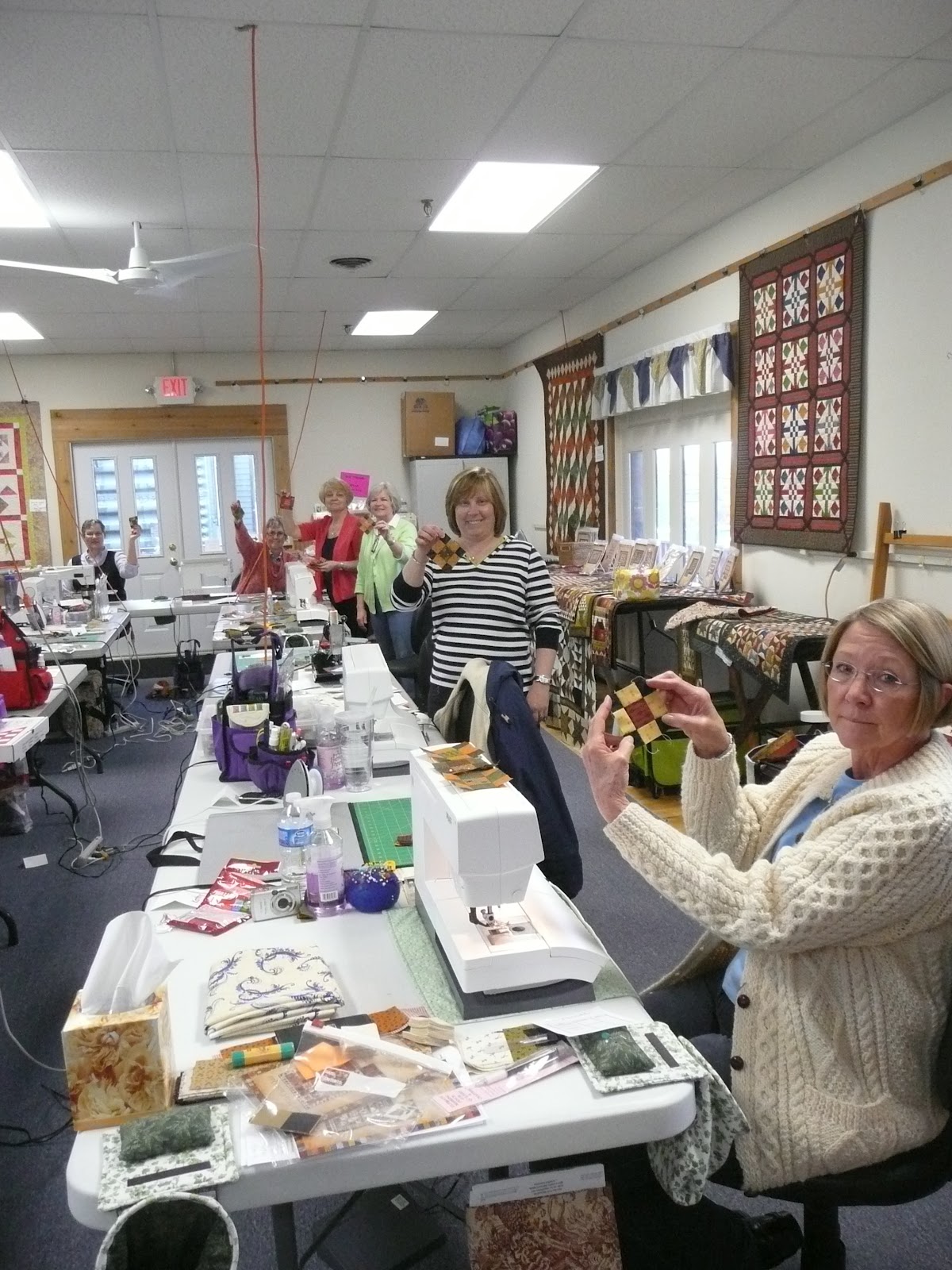 Annemarie's Anecdotes My Class at Ivy Thimble Quilt Shop