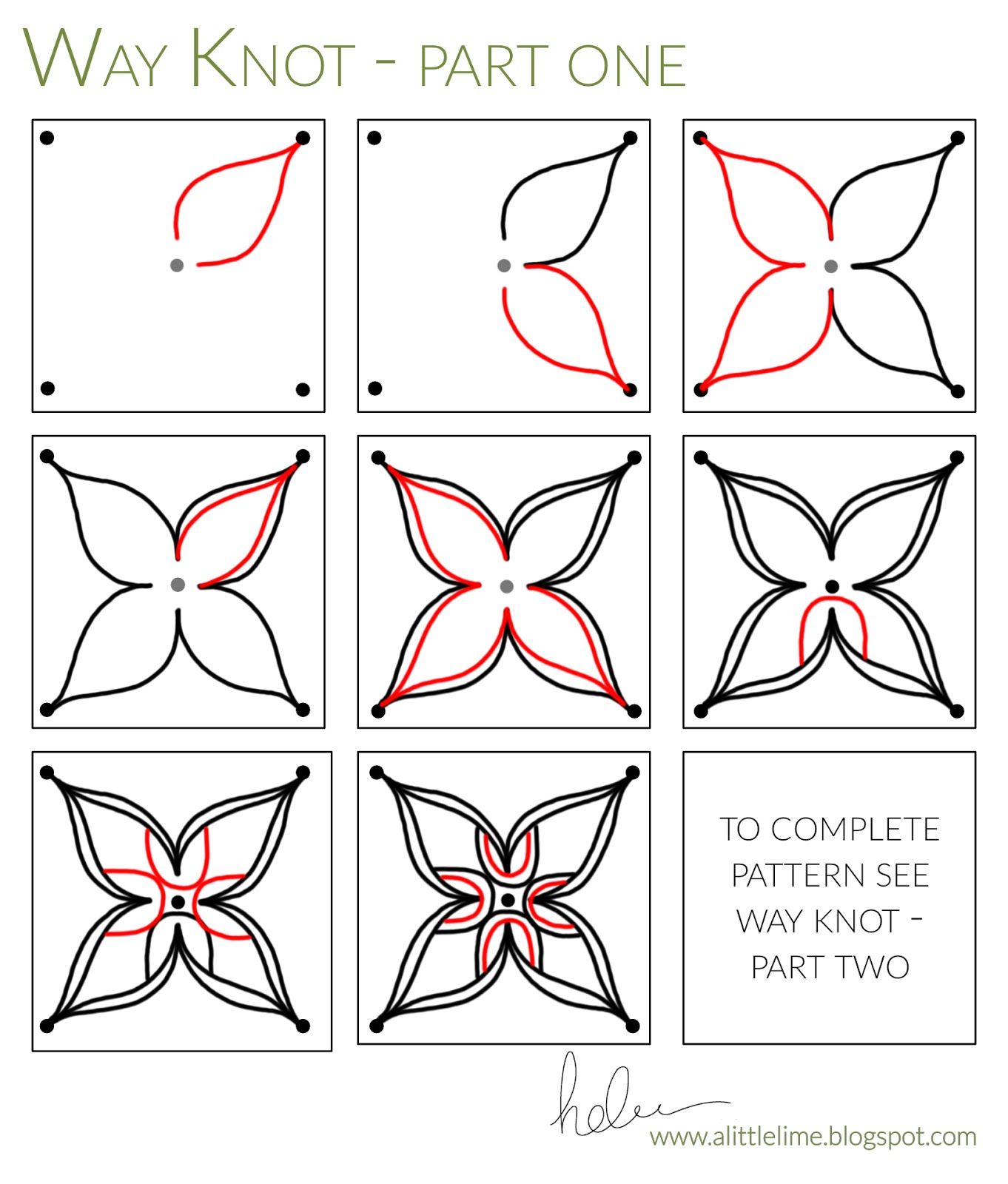 Way Knot Tangle PATTERN