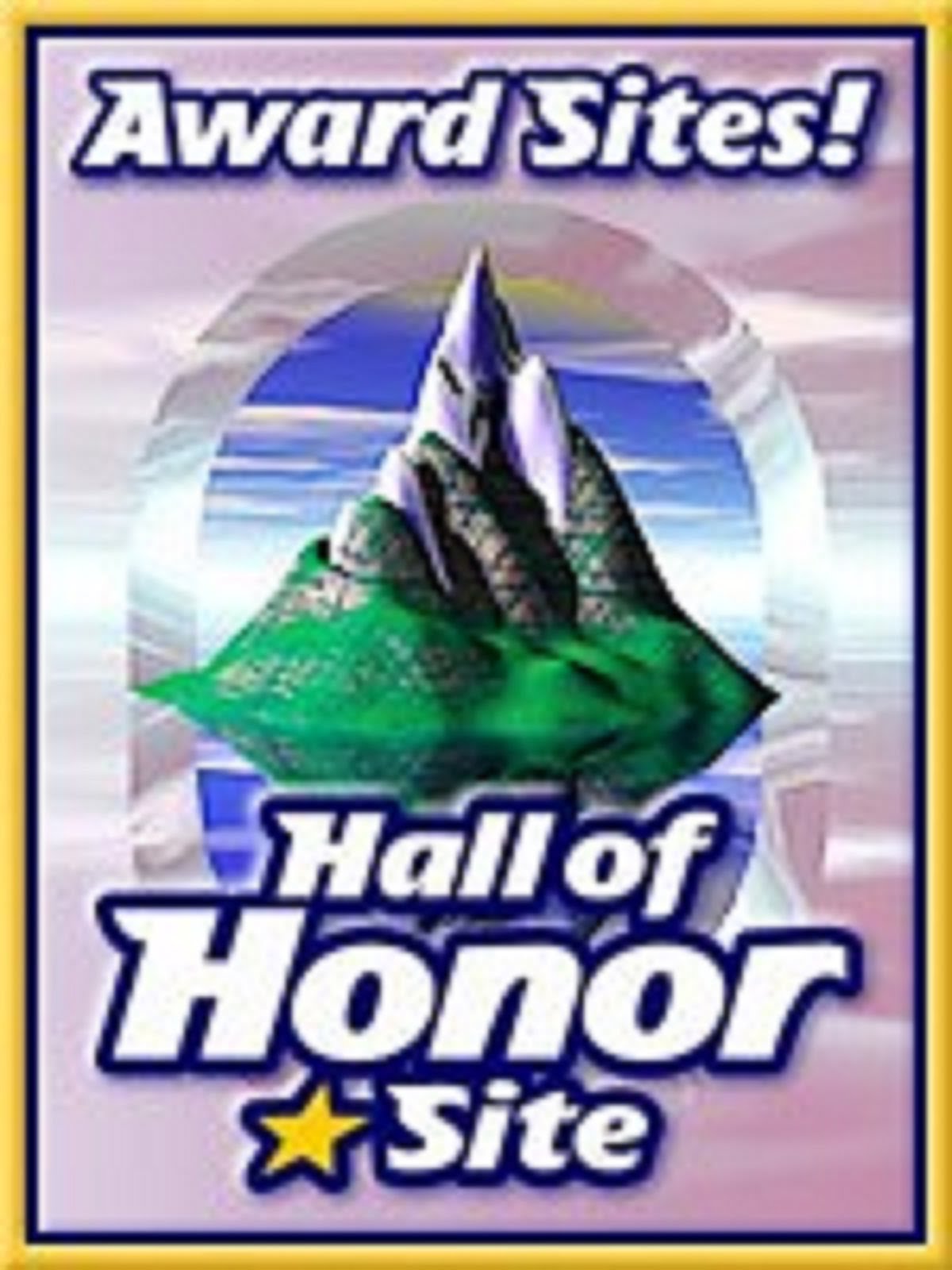 HALL OF HONOR - AWARD SITE BADGE