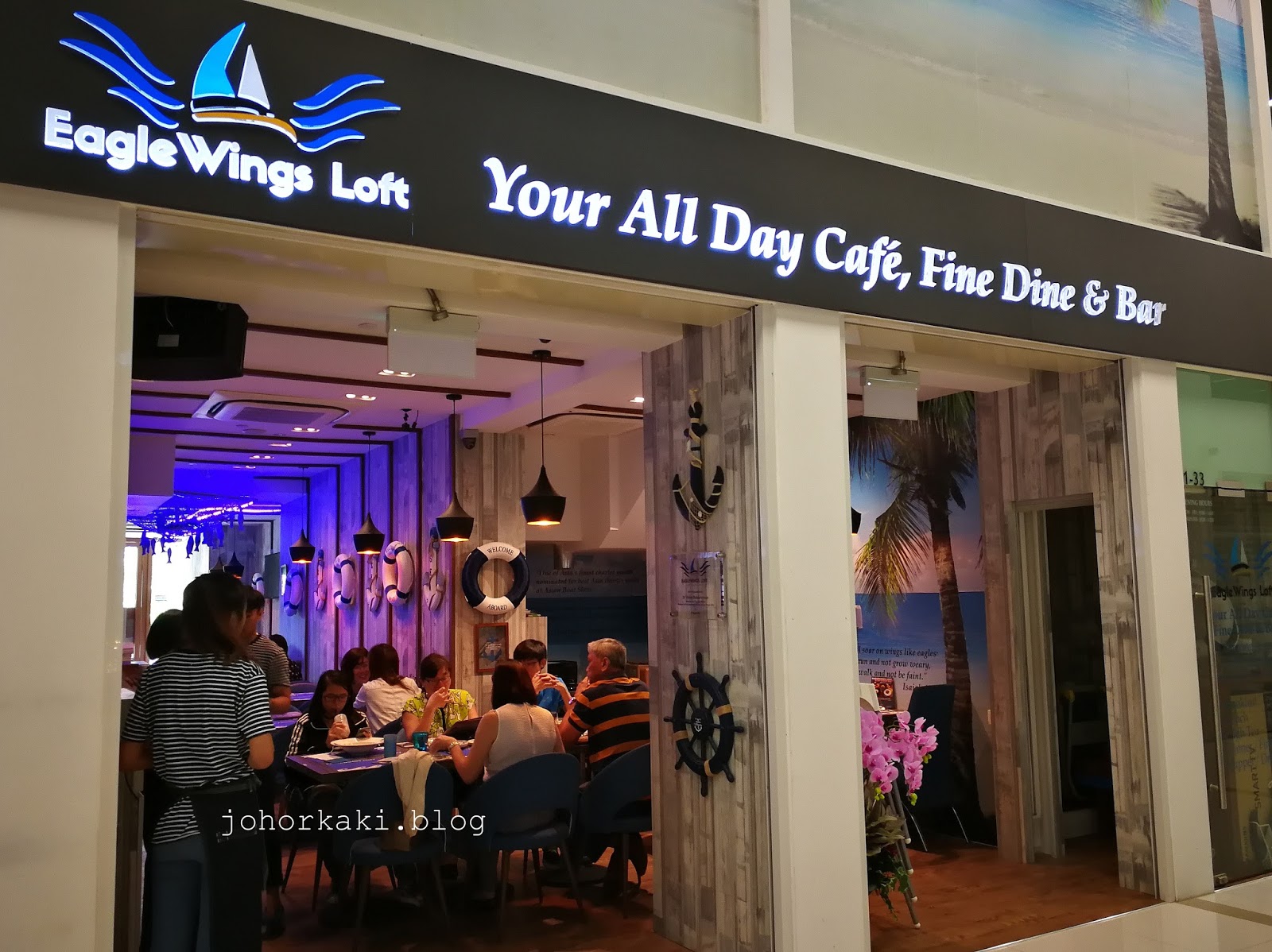 Eagle Wings Loft Cafe at King Albert Park Singapore Tony Johor Kaki