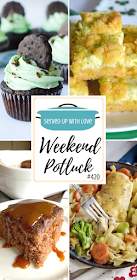 Weekend Potluck featured recipes include Creamy Chicken Skillet, Lime Cream Cheese Cake Bars, Mint Chocolate Cupcakes, Snickerdoodle Crazy Cake, and so much more. 