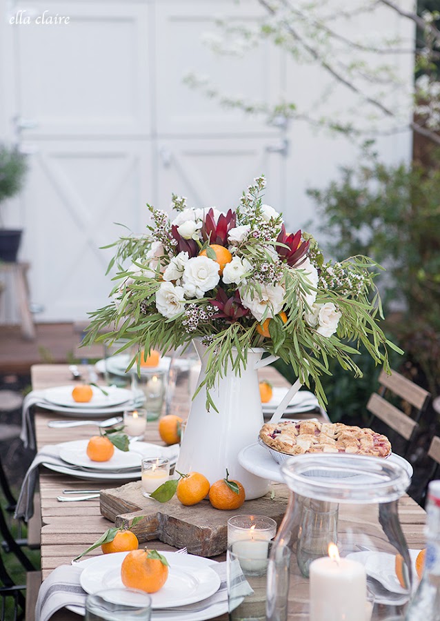 Inspiración para decorar una sencilla mesa de verano