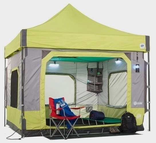 EZ Up Camping Cube Is 6 Person Tent With Charging Pockets And Smaller