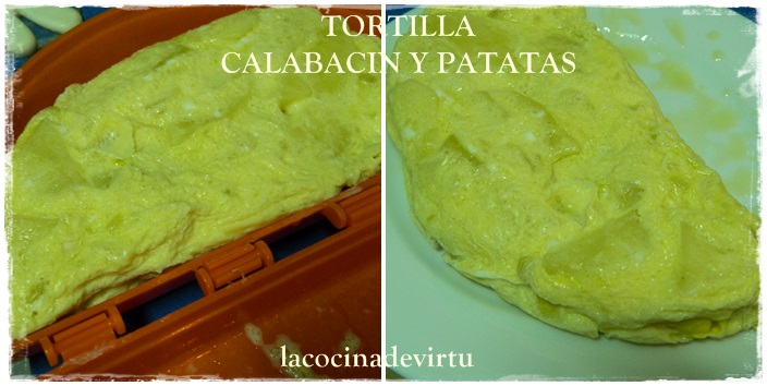 tortilla de patata y calabacin