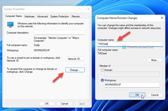 Cómo cambiar el nombre de la PC en Windows 11