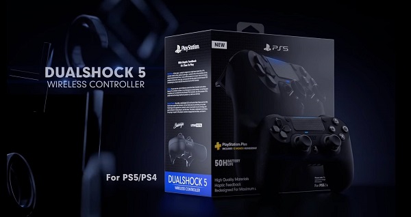 شاهد بالفيديو تصميم تخيلي جديد ليد تحكم Dualshock 5 القادمة مع جهاز PS5 