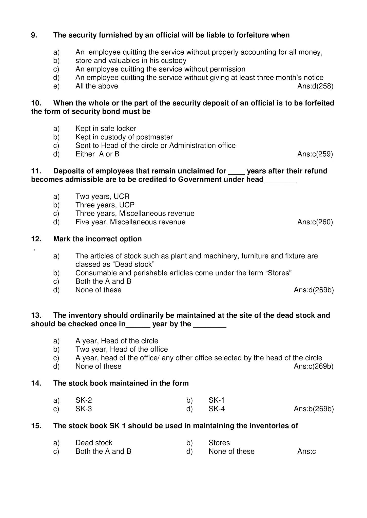 Postal Manual Volume II MCQs | IPO/PSS Group B Exam MCQs/Quiz | Postal