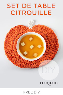 dessous de plats citrouille au crochet