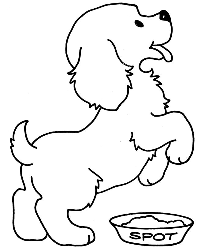 images of dog coloring pages for kids - photo #49