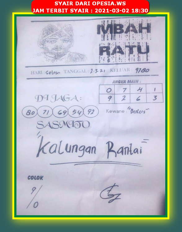 Forum Syair Hongkong 2 Maret 2021 Royal Syair