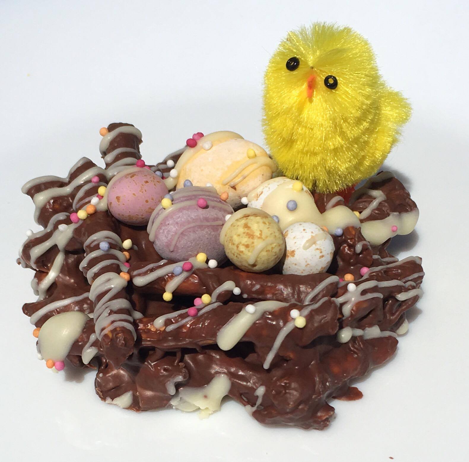 Winding the Bobbin Up Salted Caramel Easter Nests