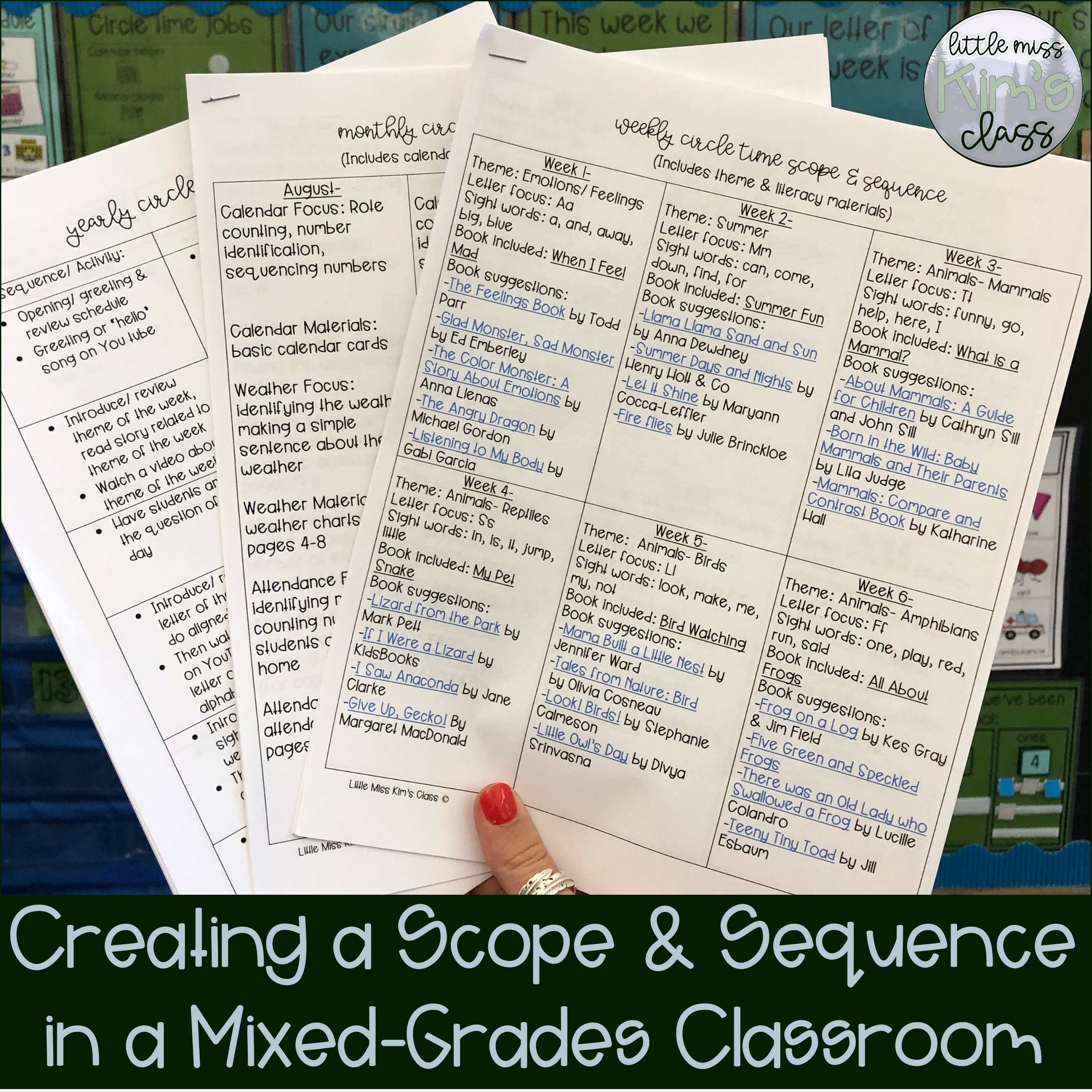 middle school creative writing scope and sequence