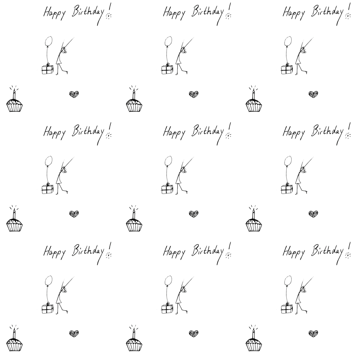 Free Digital Birthday Scrapbooking Paper And Embellishment Printable Happy Birthday Wrapping