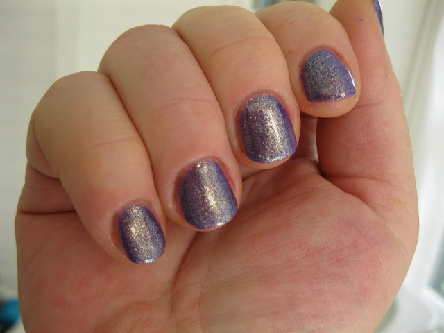 Lacquer Slacker Liz: CrowsToes Lil Miss Sunshine over OPI A Grape Fit