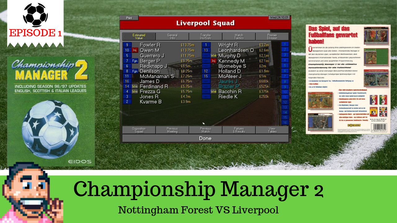 Championship Manager 96/97 (DOS) Game Download