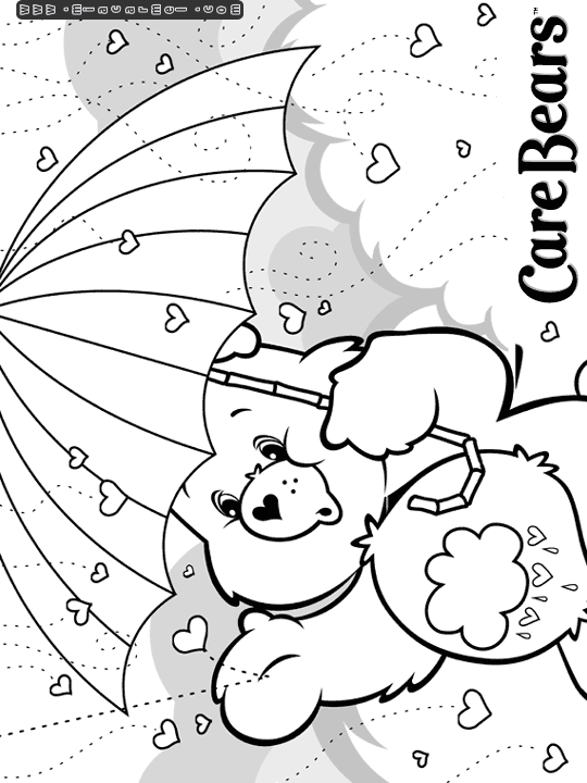 halloween care bears coloring pages - photo #31