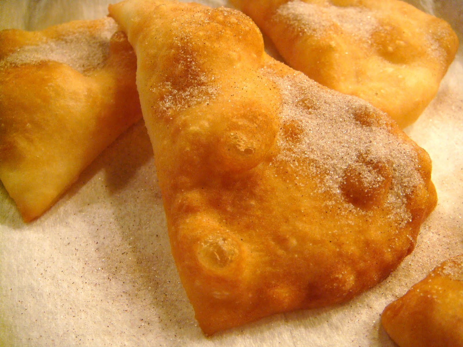 Delicious Dishings Sopaipillas With CinnamonSugar And Honey Butter