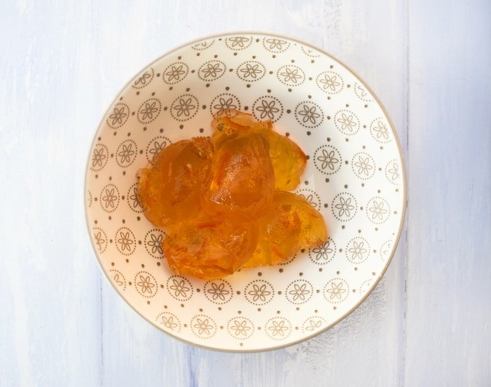 A bowl of marmalade