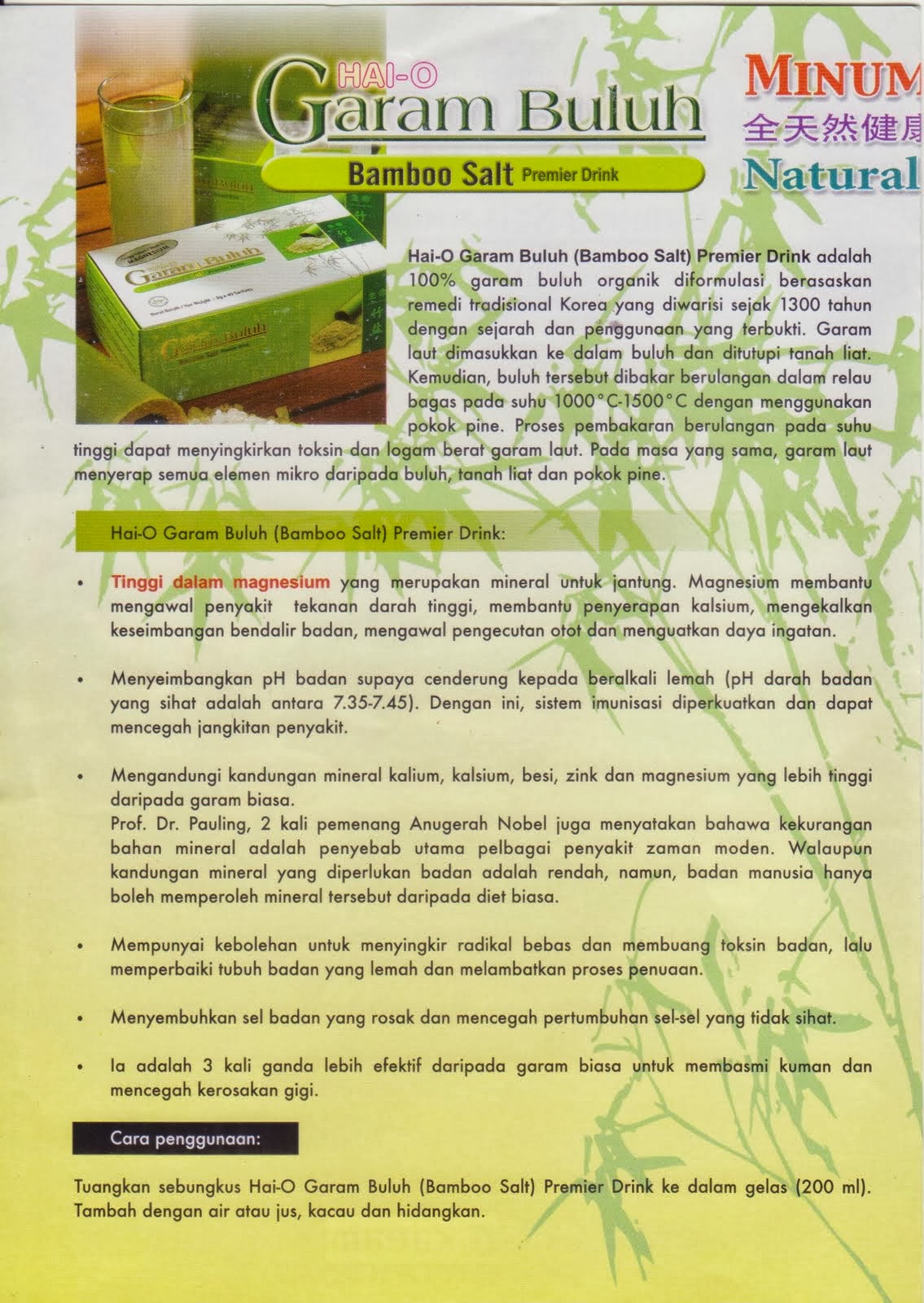 Blog Ustaz Muhammad Zulnun Othman Khasiat Garam Buluh Ubat Kencing Manis