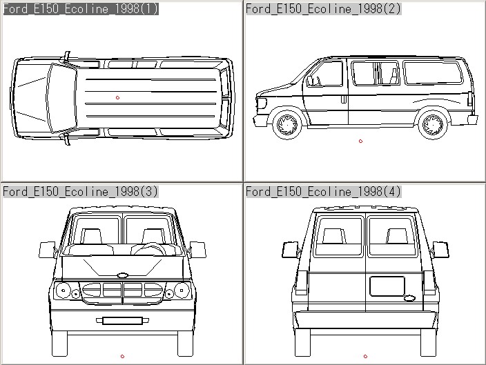 MISCELLANEOUS DATA STORAGE 2 for CAD Drawings: [JWS/DWG] Ford E-150