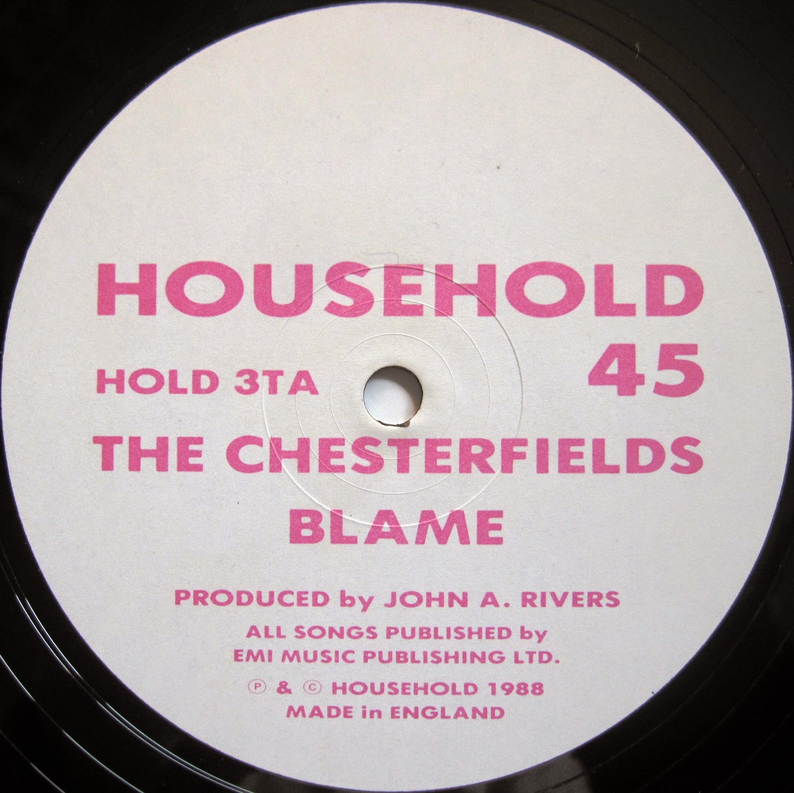 From A Northern Place The Chesterfields Blame (12")