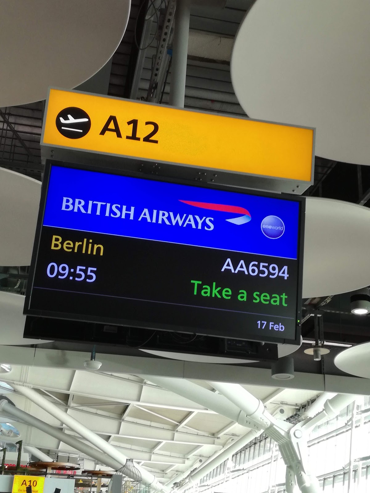 Trip Report Berlin 19 British Airways European Economy