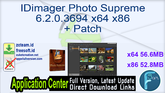 IDimager Photo Supreme 6.2.0.3694 x64 x86 + Patch_ ZcTeam.id