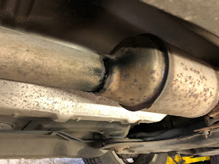 VW Golf Catalytic converter exhaust pipe rusted through
