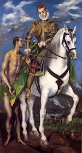 St. Martin of Tours and the beggar, by El Greco