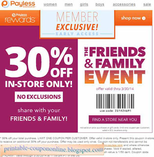 Free Printable Payless Shoes Coupons Free Printable Payless Shoes Coupons