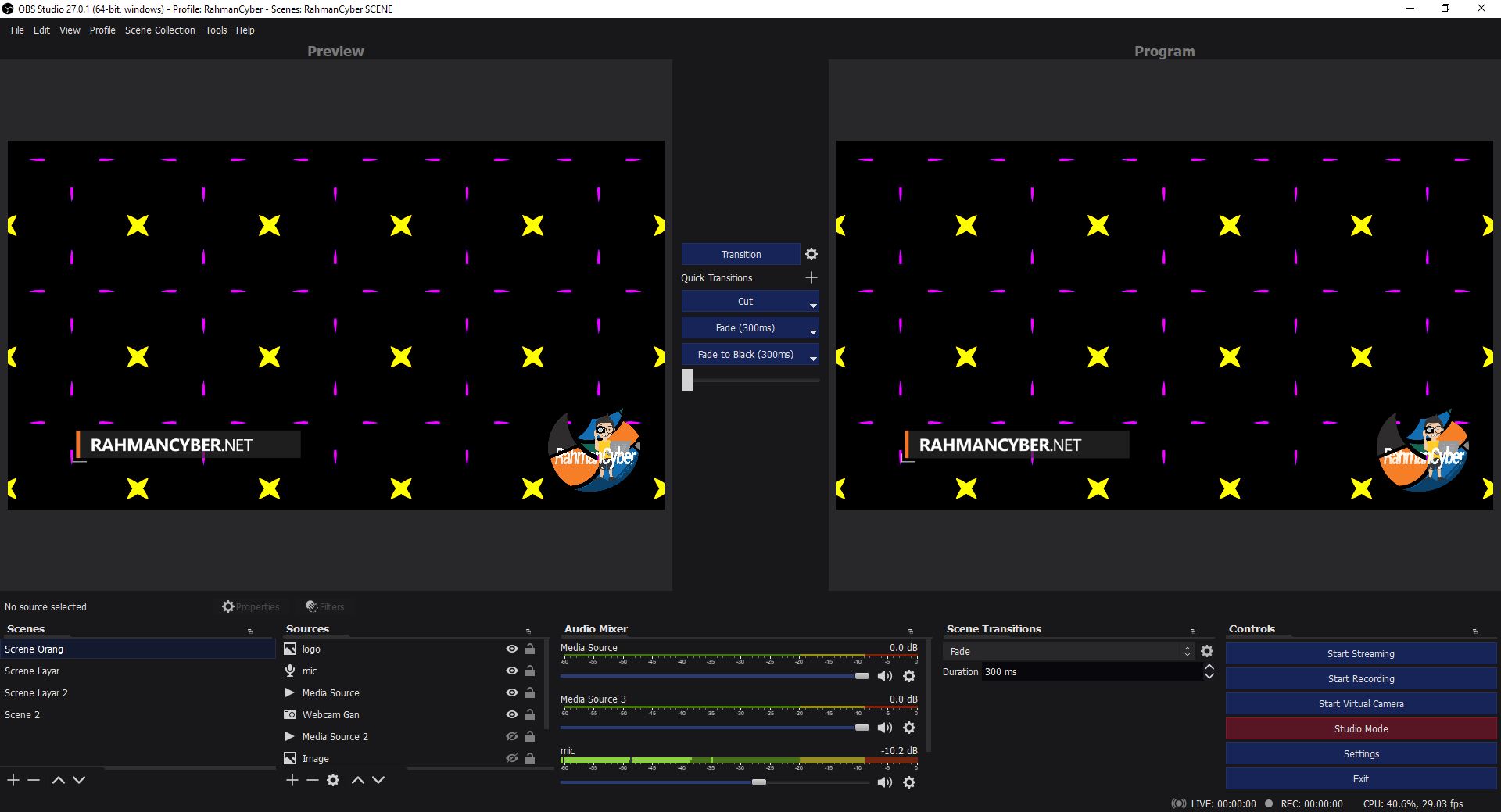 Kumpulan Shortcut OBS (Open Broadcaster Software) yang biasa digunakan