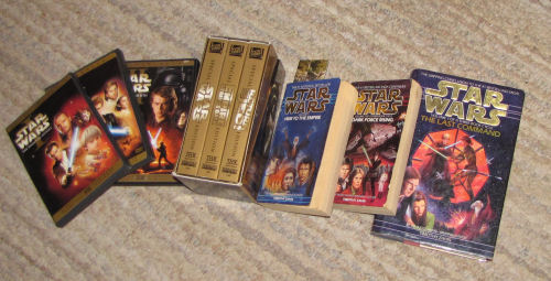 Star Wars movies and books