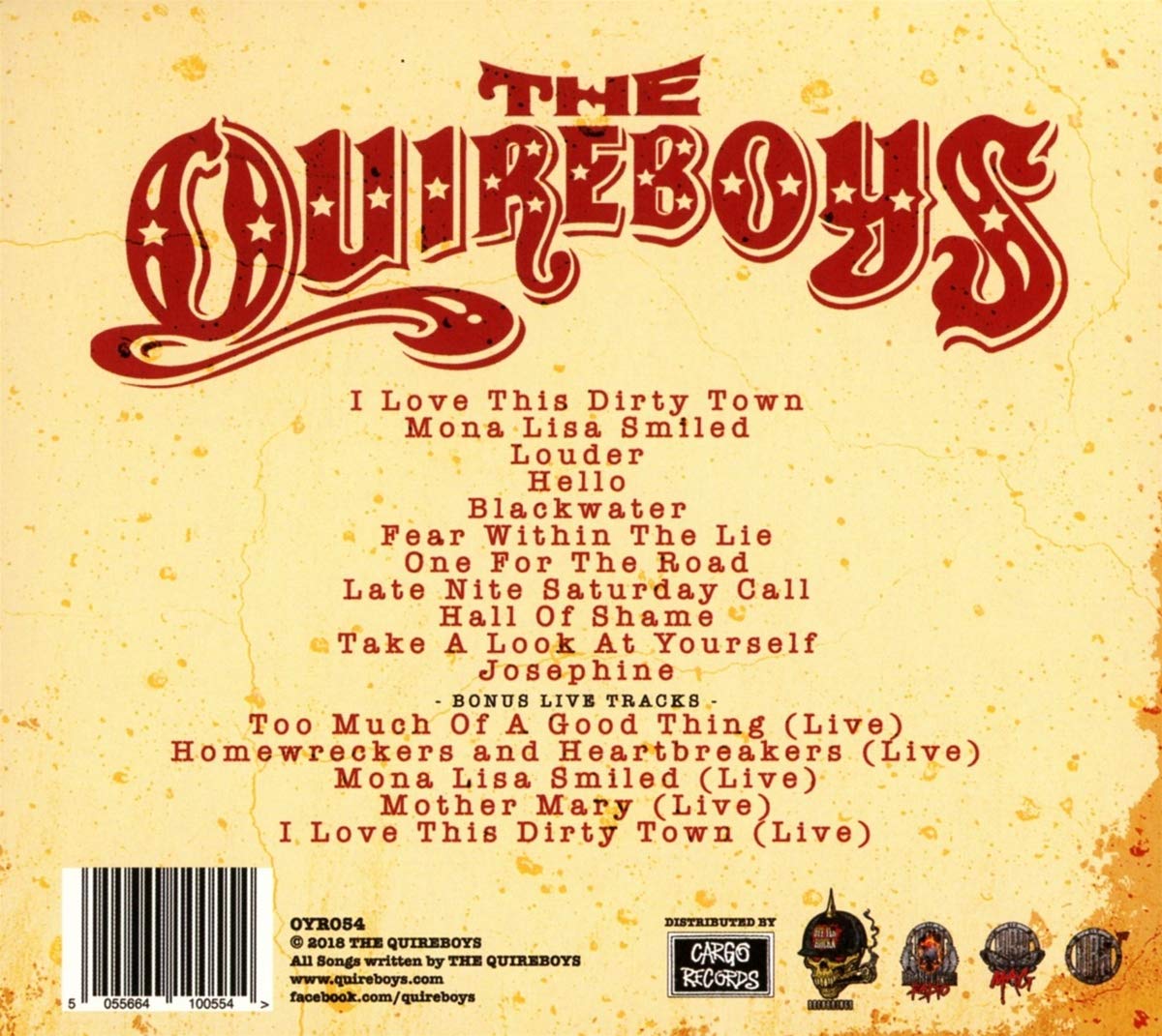 Classic Rock Covers Database: The Quireboys