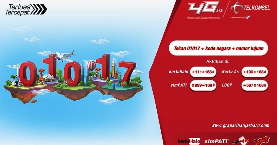 Telpon Ke Luar Negeri Lebih Hemat Dengan Paket Sli 01017 11 Negara Grapari Banjarbaru