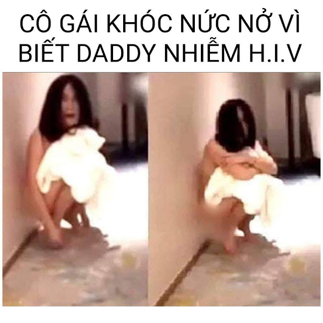 Cô gái gào khóc thảm thiết khi hay tin daddy bị HIV
