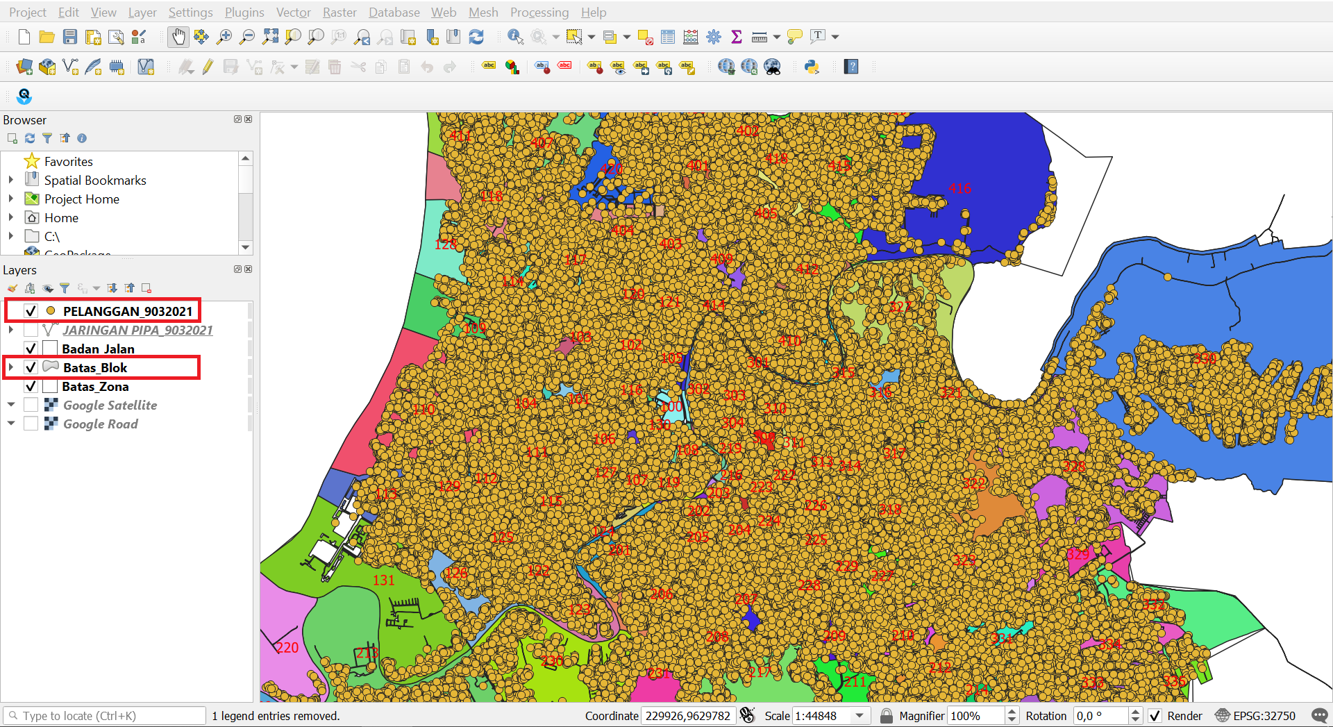 Tutorial QGIS Menghitung Jumlah Point di dalam Polygon